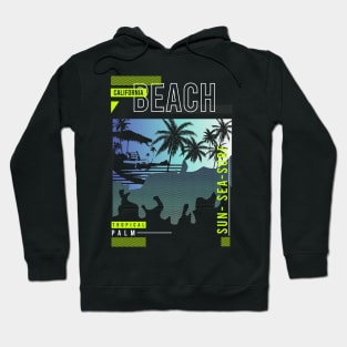 California Beach summer tropical Hoodie